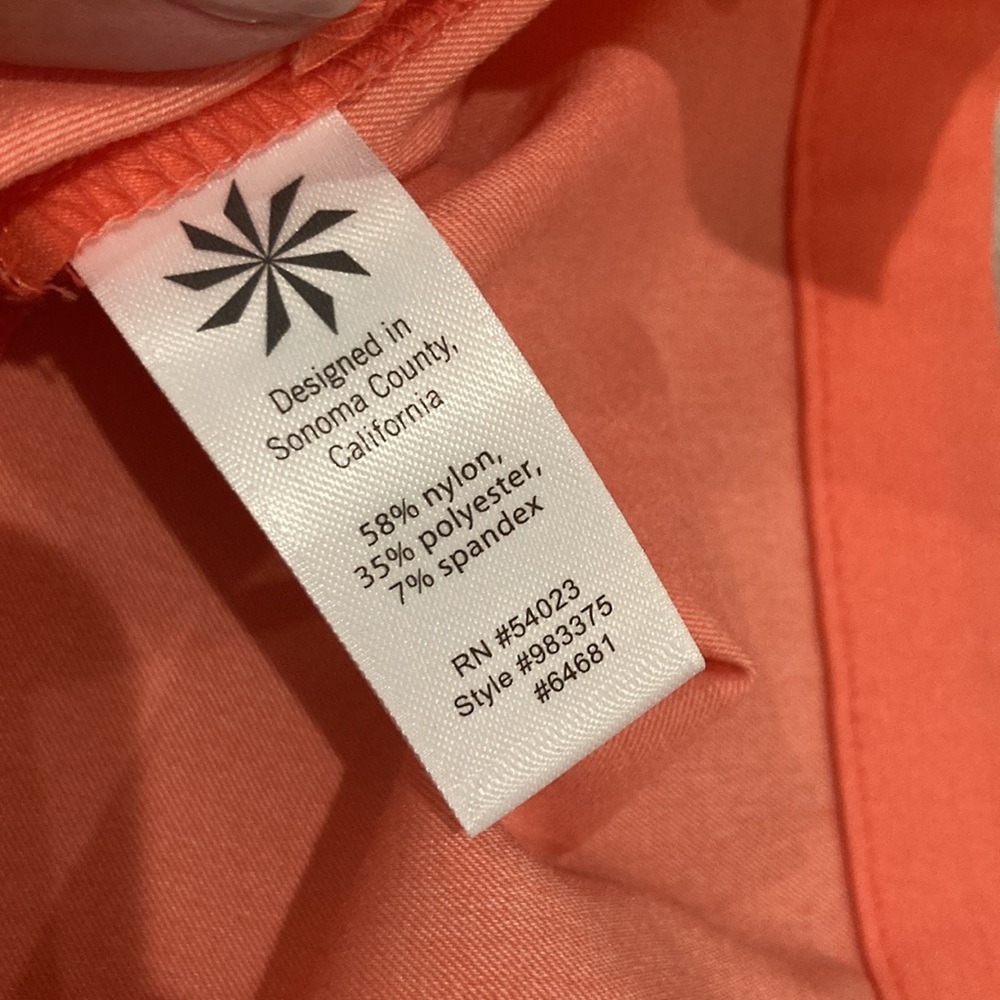 Coral/ Orange Athleta Shorts - Picture 5 of 5